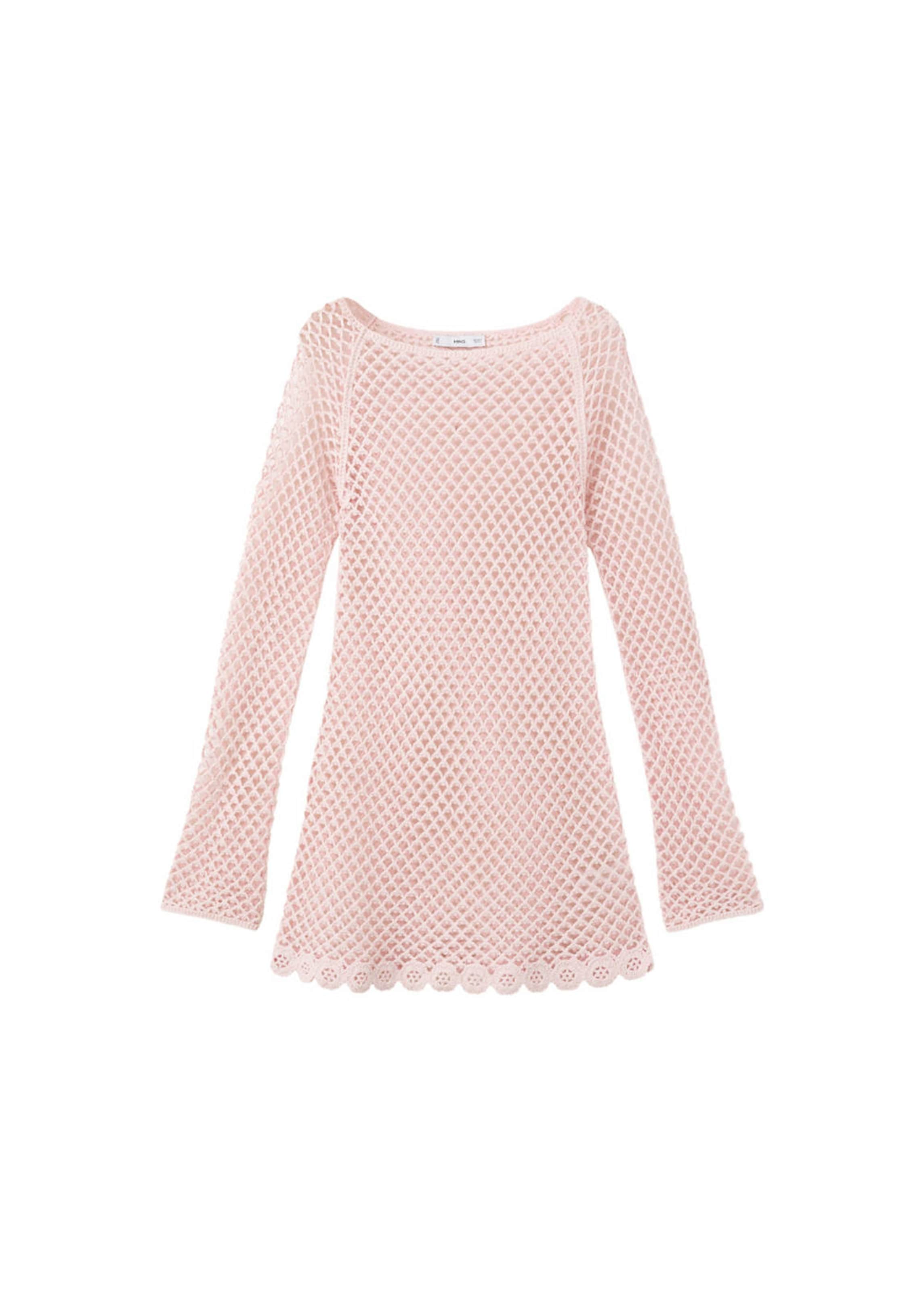 MANGO Beach Dress 'Daisy' in Pink: front