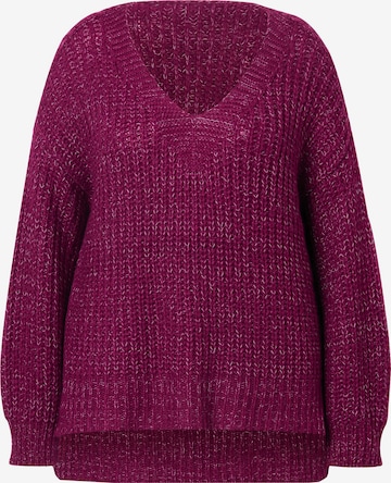 Janet & Joyce Sweater in Purple: front