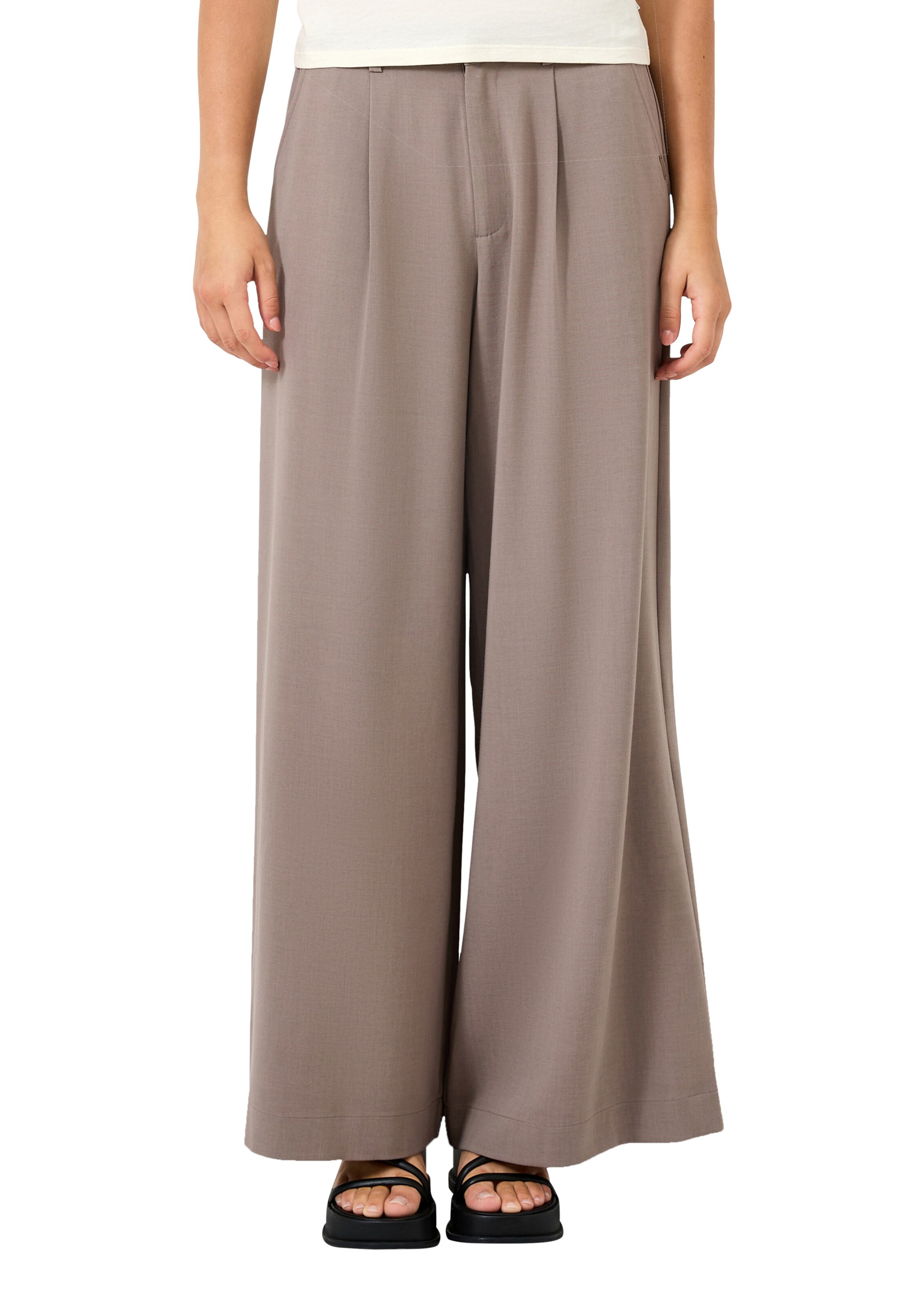 QS Wide leg Pants in Brown