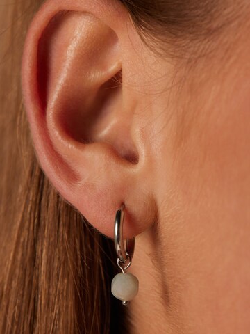 Boucles d'oreilles 'Colourful' Lucardi en argent : devant