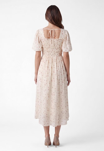 Usha - Vestido 'Floral' em bege