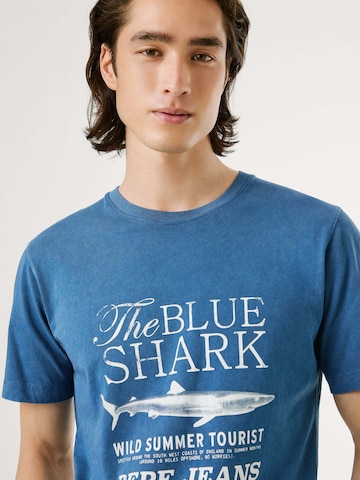 Pepe Jeans Shirt 'Mali Tee' in Blue