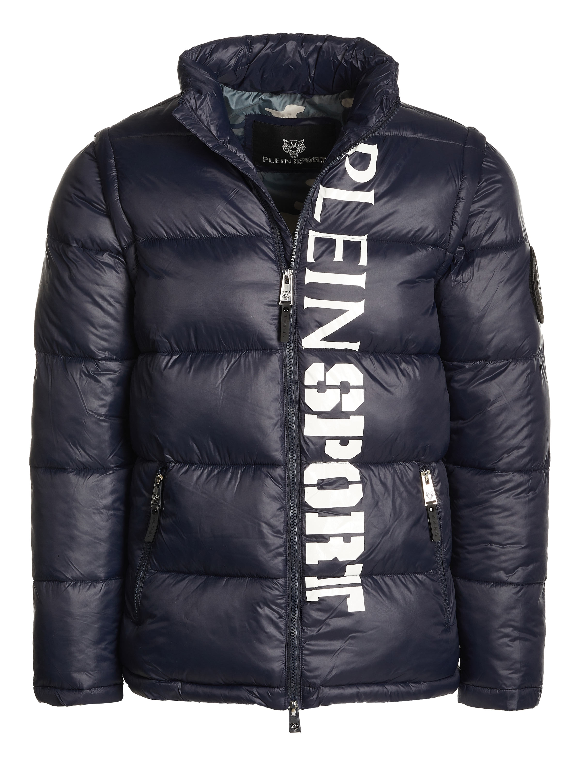 Philipp Plein Winter jacket in Blue: front