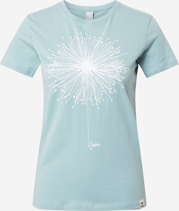 T-shirt Iriedaily en bleu : devant