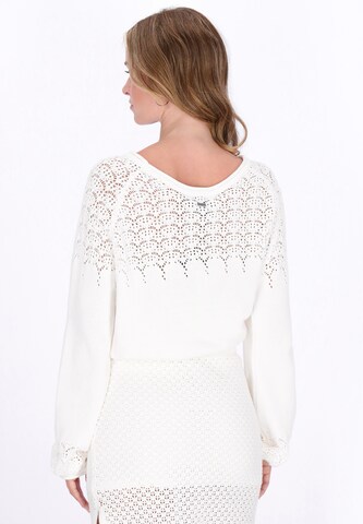 DreiMaster Vintage - Pullover 'Vintage' em branco
