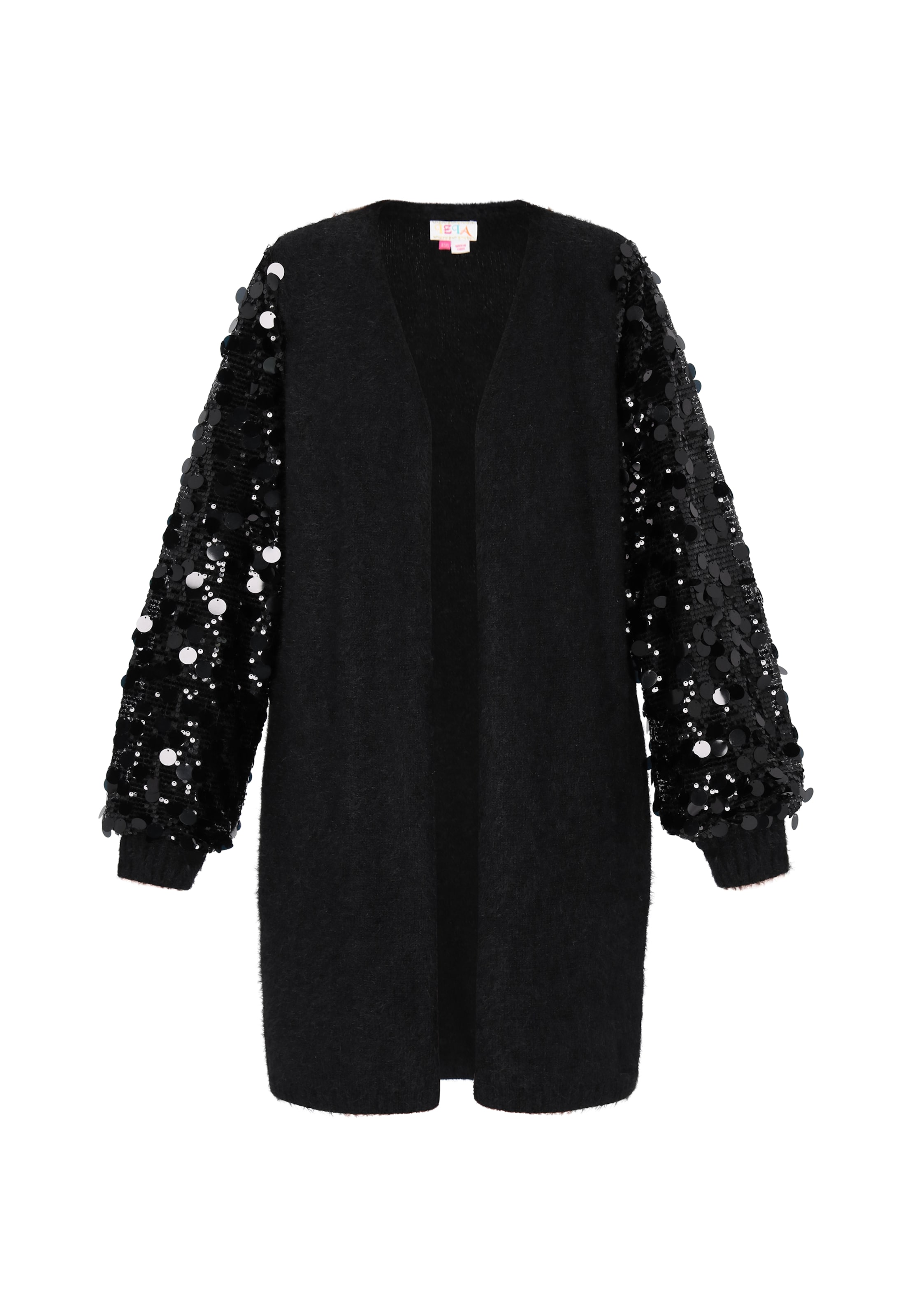 IZIA Strickjacke in Schwarz: Vorderseite