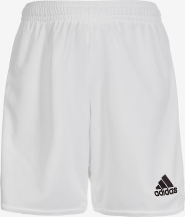 ADIDAS SPORTSWEAR Regular Workout Pants 'Parma 16' in White: front