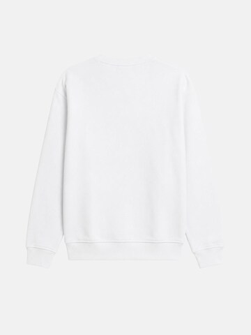 Sweat 'CALVIN KLEIN  JEANS kids TERRY MONOLOGO CN FELPA' Calvin Klein Kids en blanc