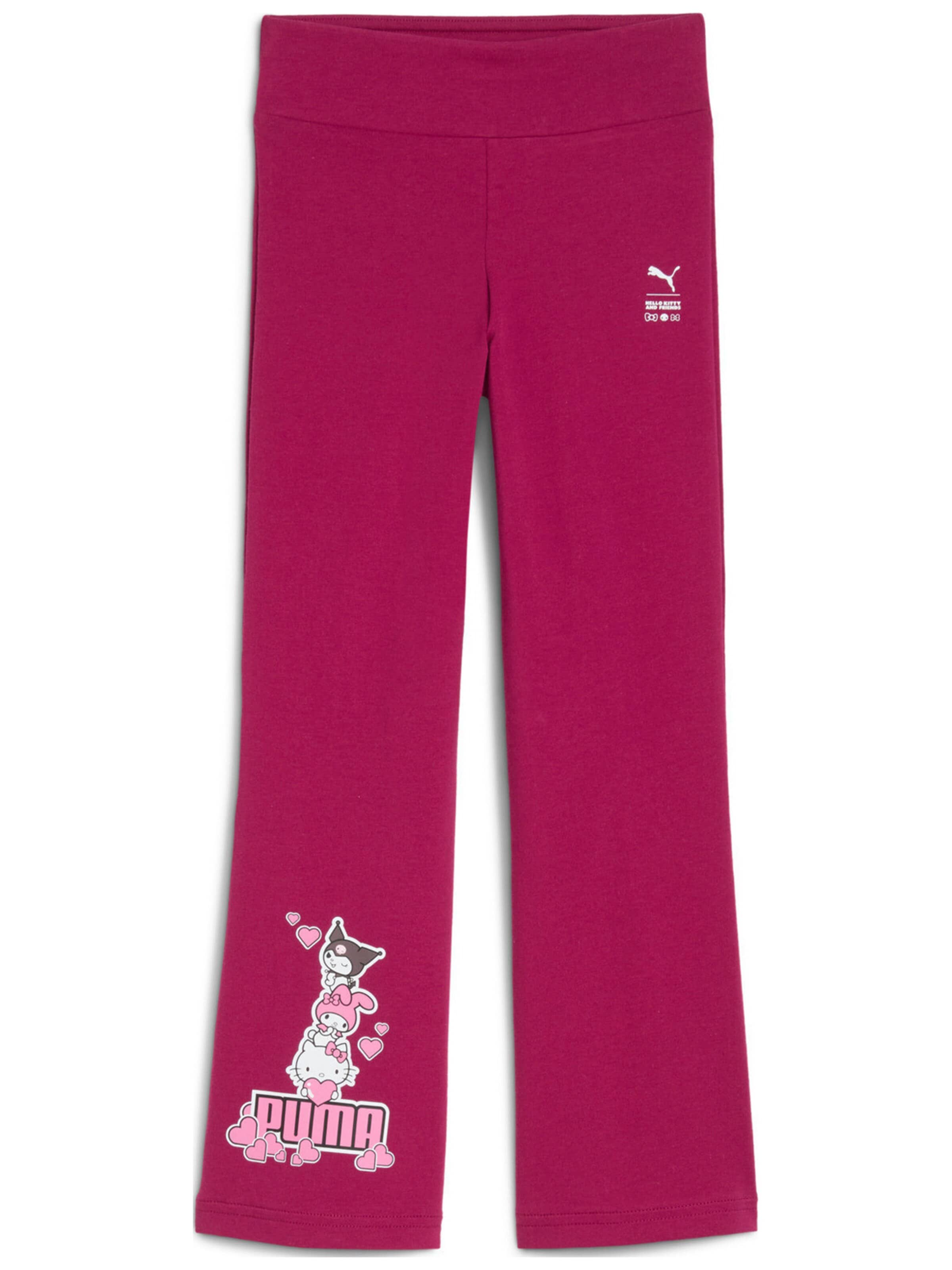 PUMA Regular Sporthose 'Puma X Hello Kitty Friends Flared Legg'‌‌‌ in Pink: Vorderseite