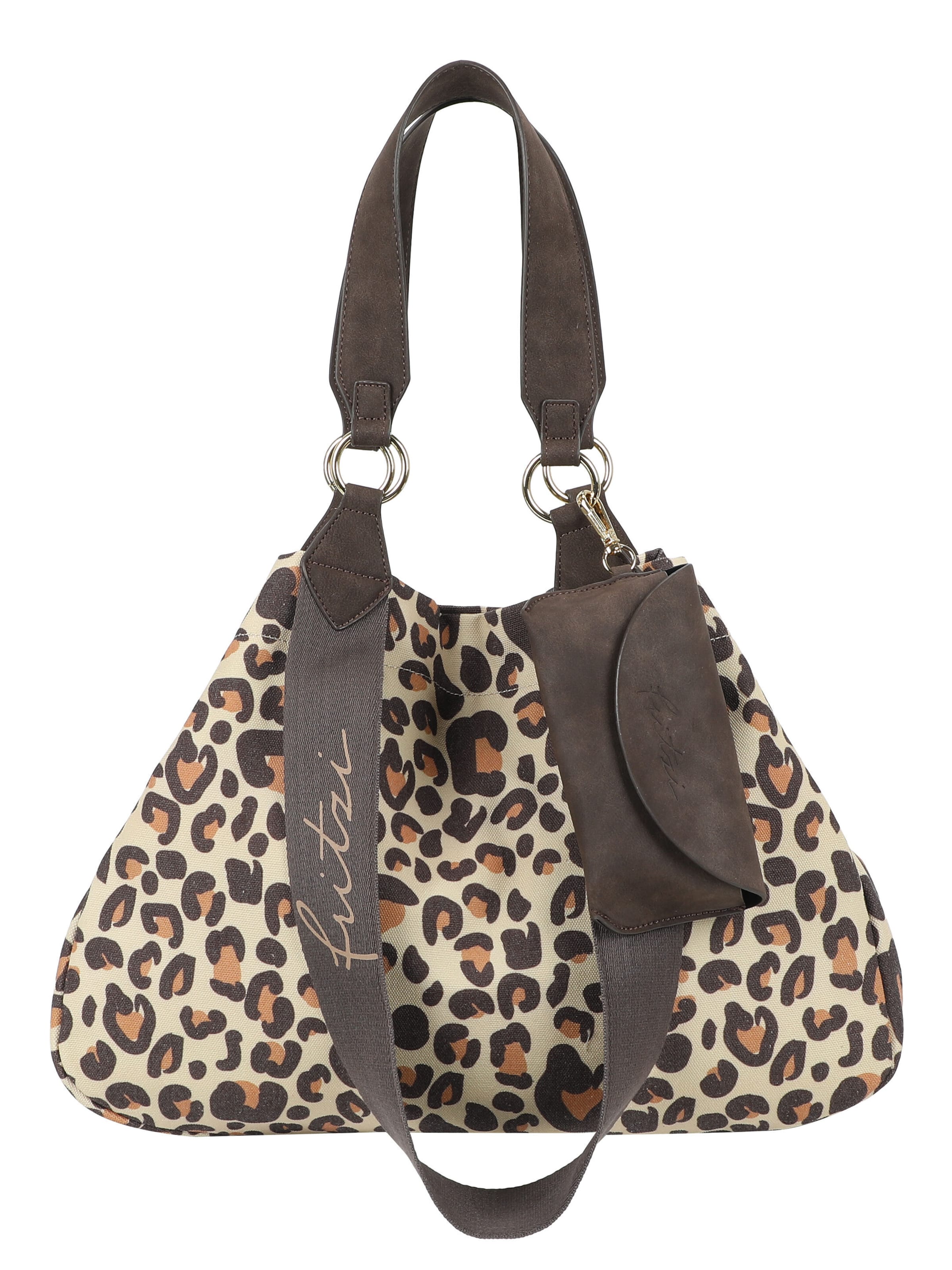 Fritzi aus Preußen Shopper 'Izzy Medium Limited Leo Camel' in Beige: Vorderseite