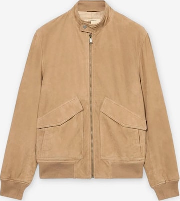 Trussardi - Chaqueta de entretiempo en beige: frente