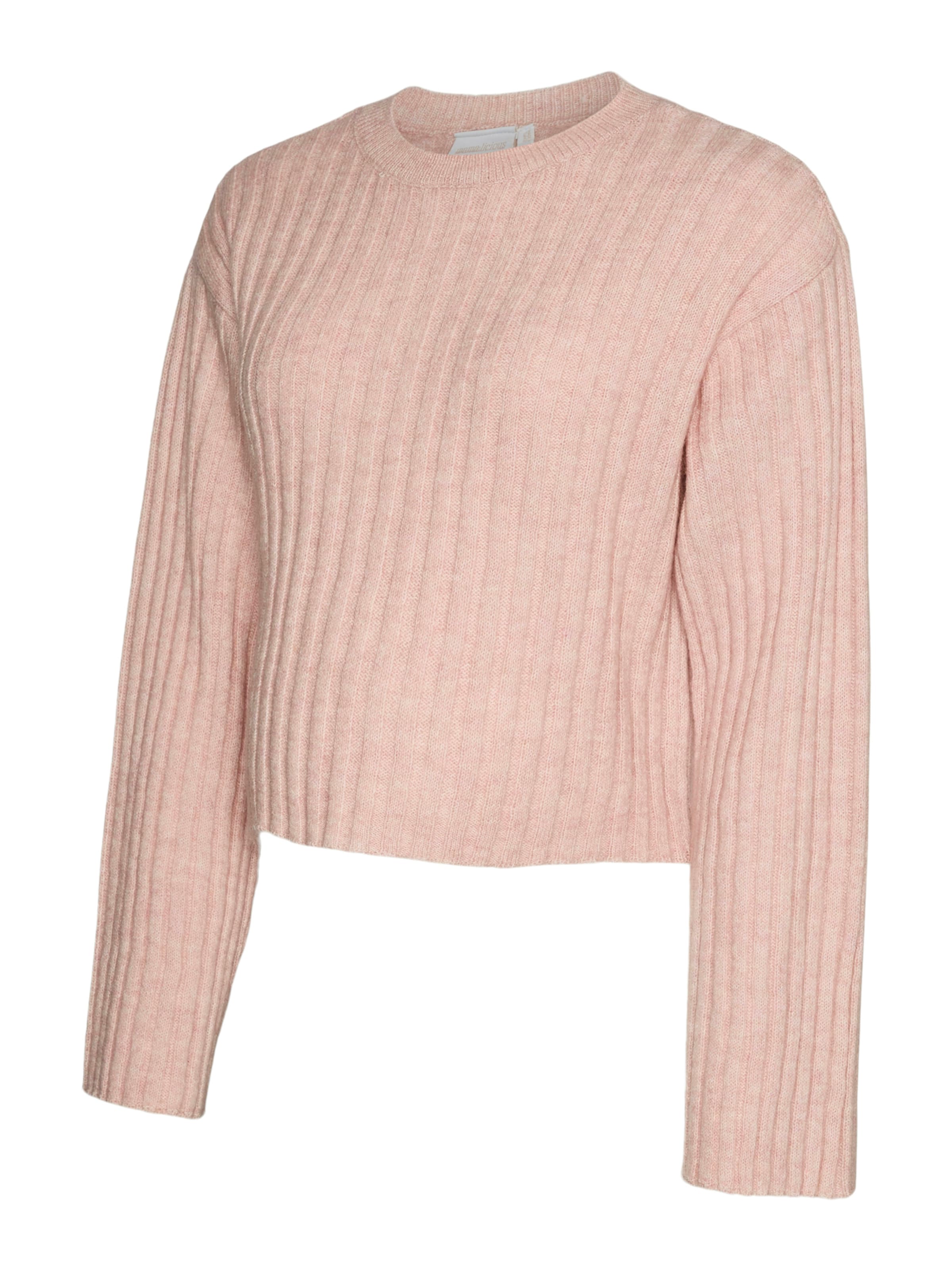 rožinė MAMALICIOUS Megztinis 'MLMonique': priekis