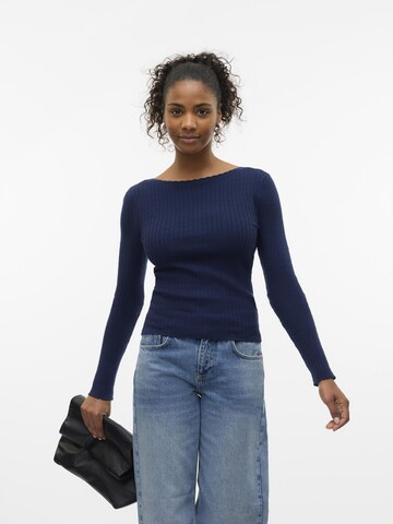 Pull-over 'VMGold' VERO MODA en bleu : devant