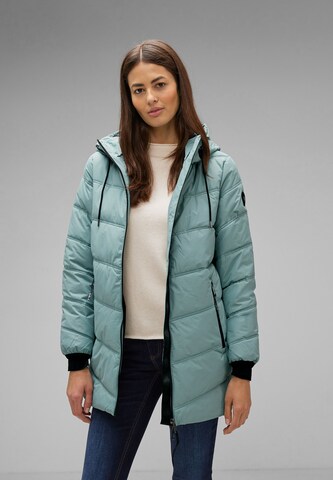 STREET ONE Winter Coat in Blue: front