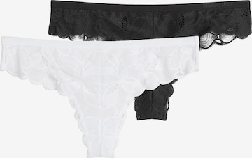 Marc O'Polo Thong 'Tender Lace' in Black: front