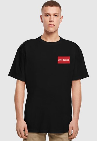 Merchcode T-Shirt 'Morocco Dima Maghreb' in Schwarz: Vorderseite