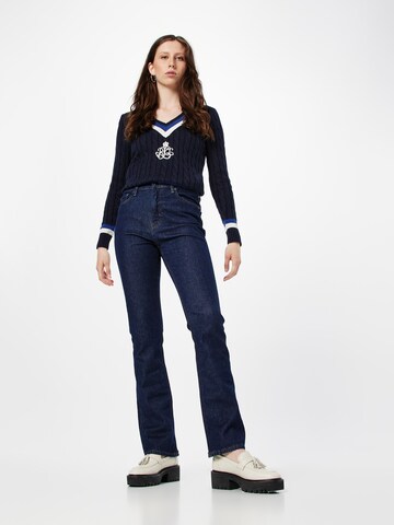 Lauren Ralph Lauren Bootcut Džíny – modrá