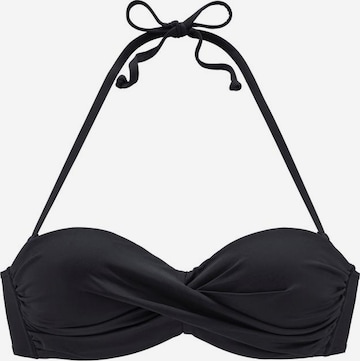 LASCANA Balconette Bikinitop 'Sofia' in Schwarz: predná strana