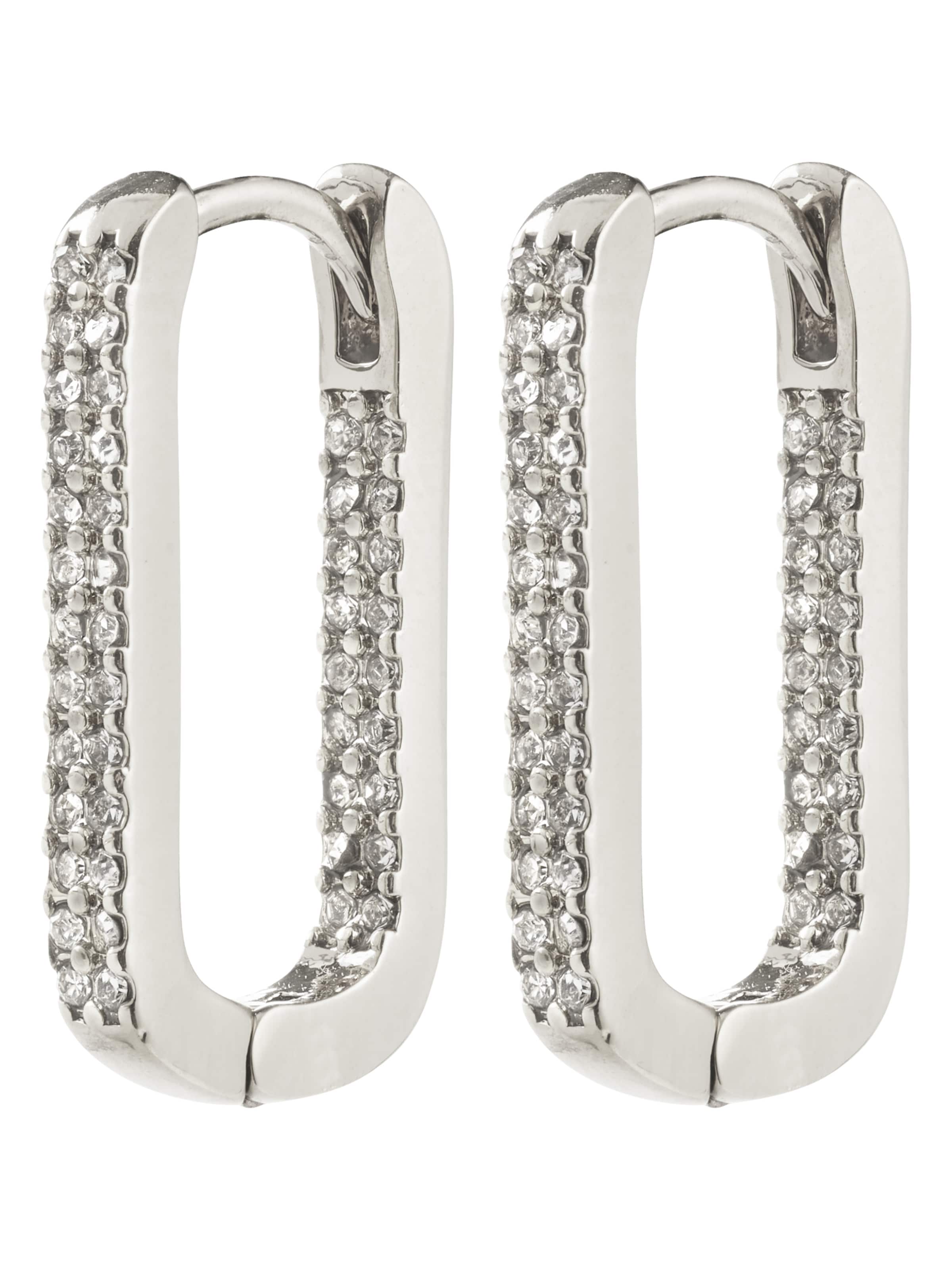 Cercei ' Phase ' de la Pilgrim pe argintiu: față