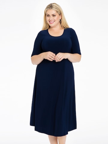 Yoek Dress in Blue: front