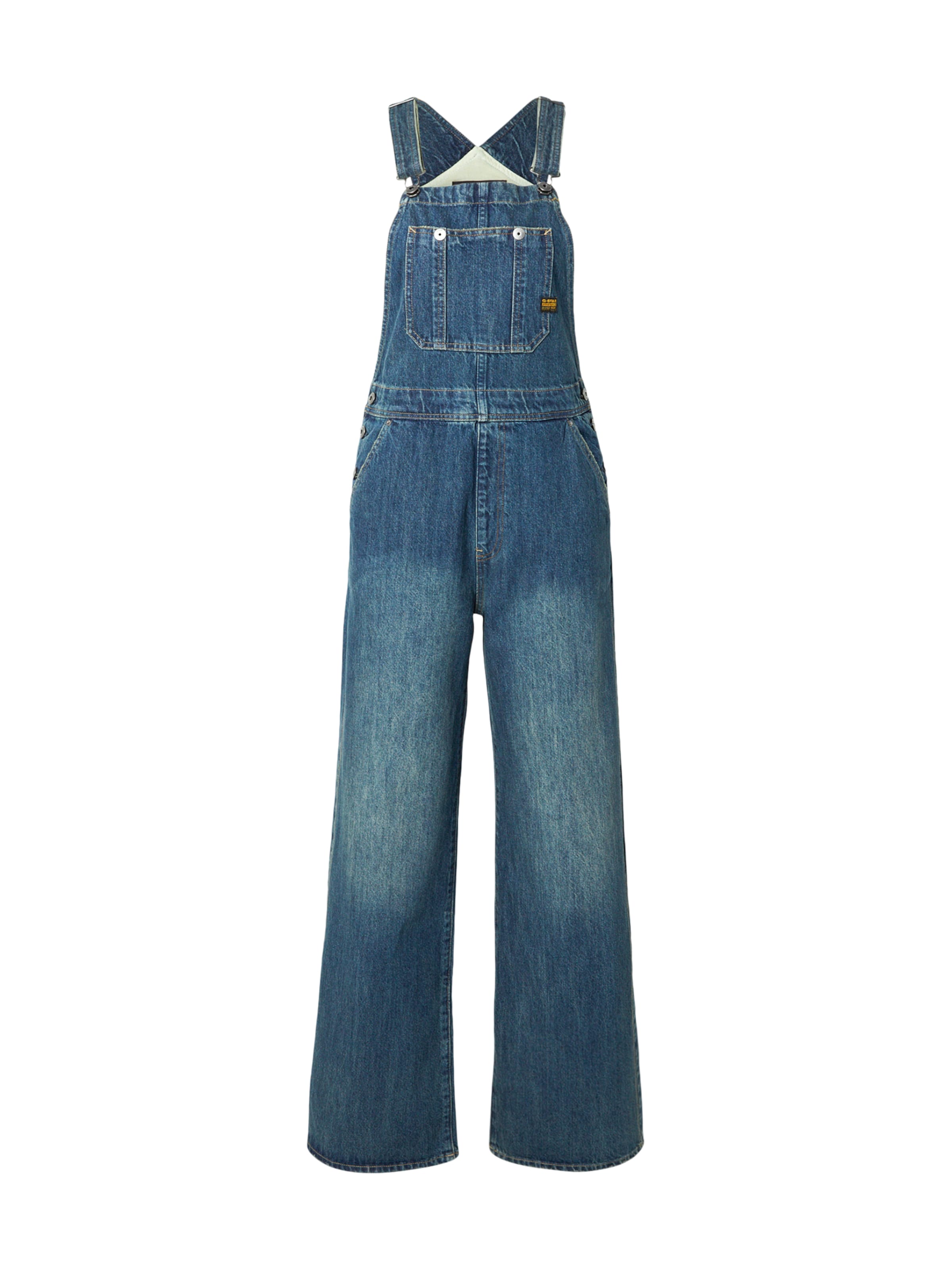 Loosefit Salopette en jean G-STAR en bleu : devant