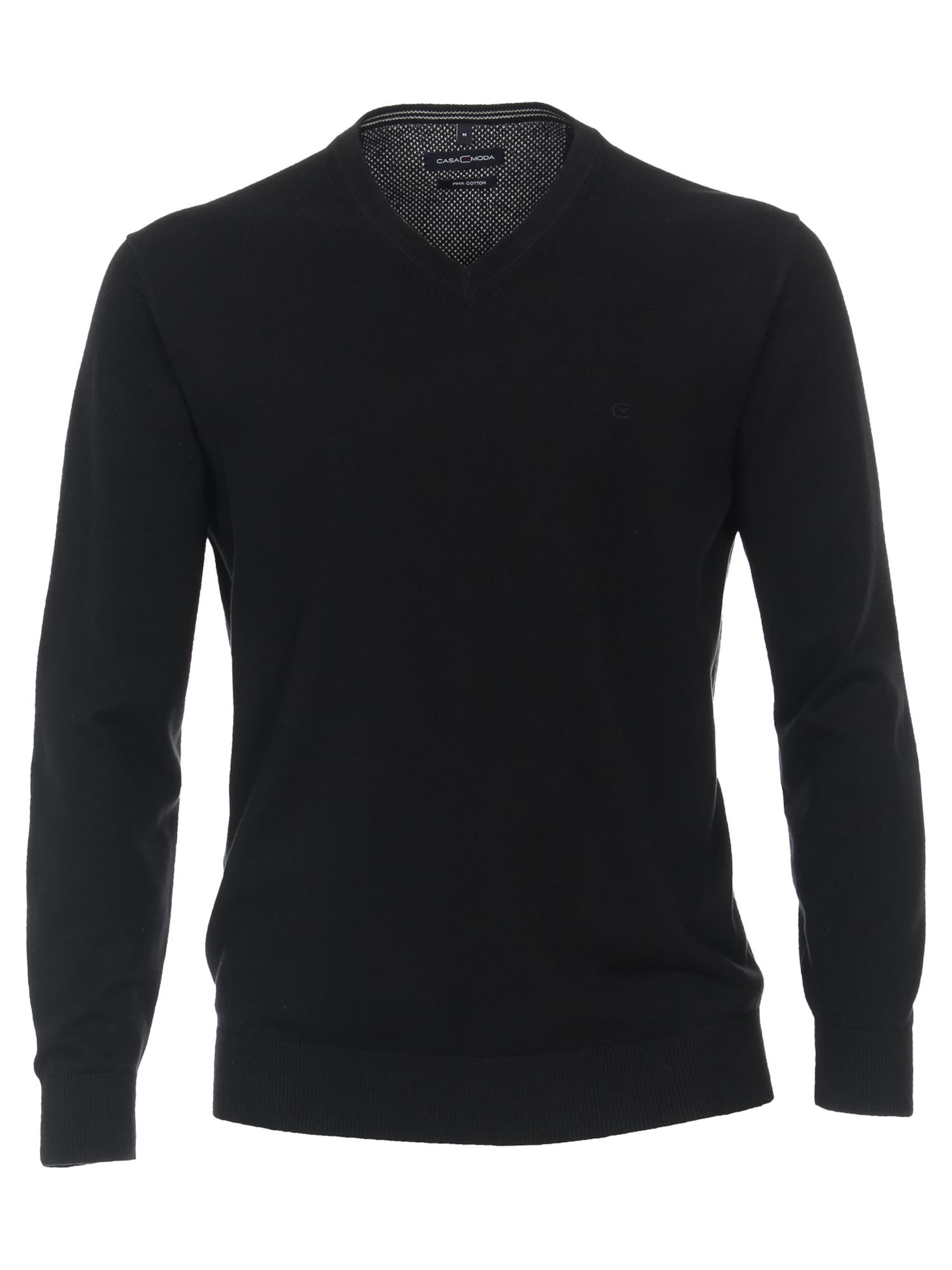 CASAMODA Sweater 'Basic' in Black: front
