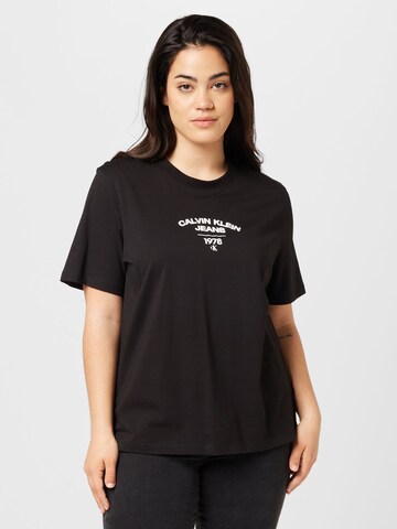 Calvin Klein Jeans Curve Shirt in Black: front