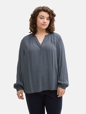 Tom Tailor Women + Blouse in Blauw: voorkant