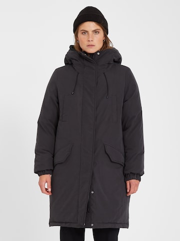 Volcom Wintermantel 'Sleepi' in Zwart: voorkant