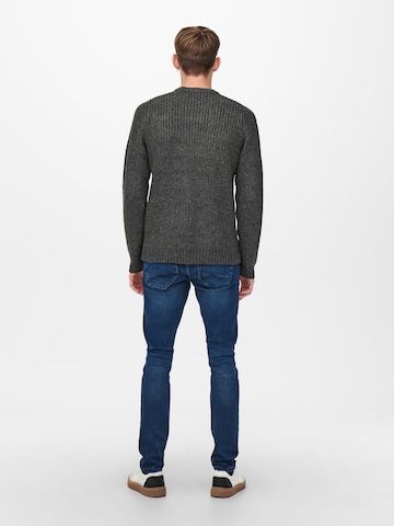 Only & Sons Sweater 'Nazlo' in Grey