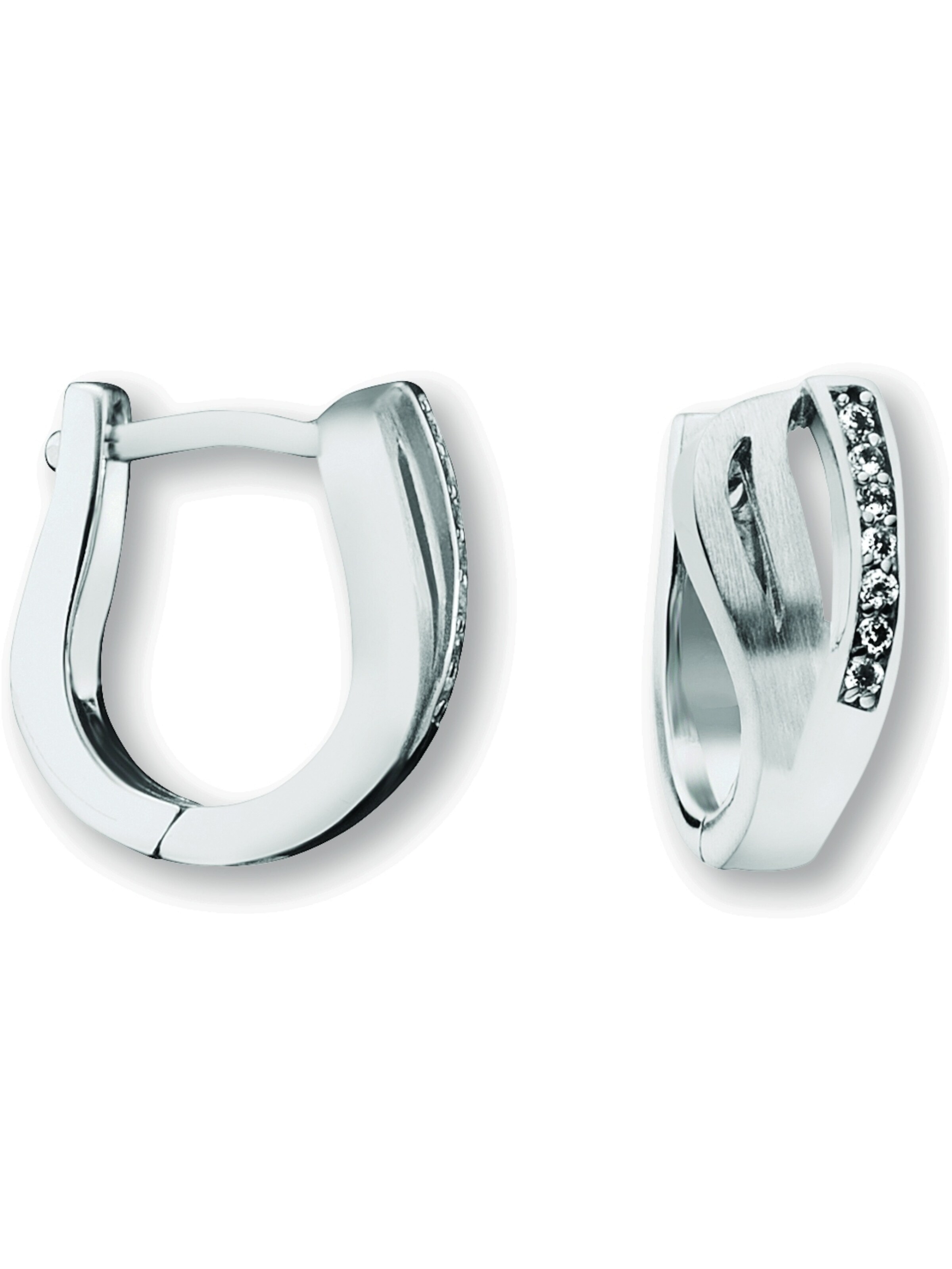 ONE ELEMENT Ohrringe in Silber: Vorderseite