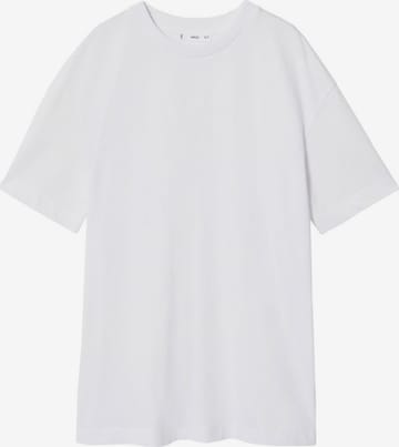 T-shirt oversize 'OTEE' MANGO en blanc : devant