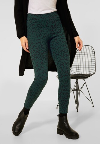 STREET ONE - Slimfit Leggings en verde: frente