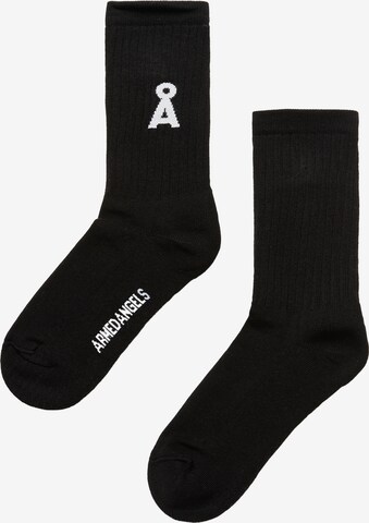 Chaussettes ARMEDANGELS en noir : devant