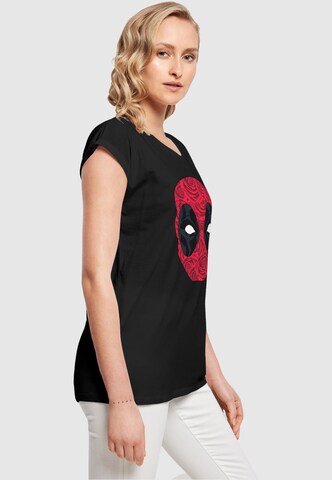 Maglietta 'Deadpool - Head Of Roses' di ABSOLUTE CULT in nero