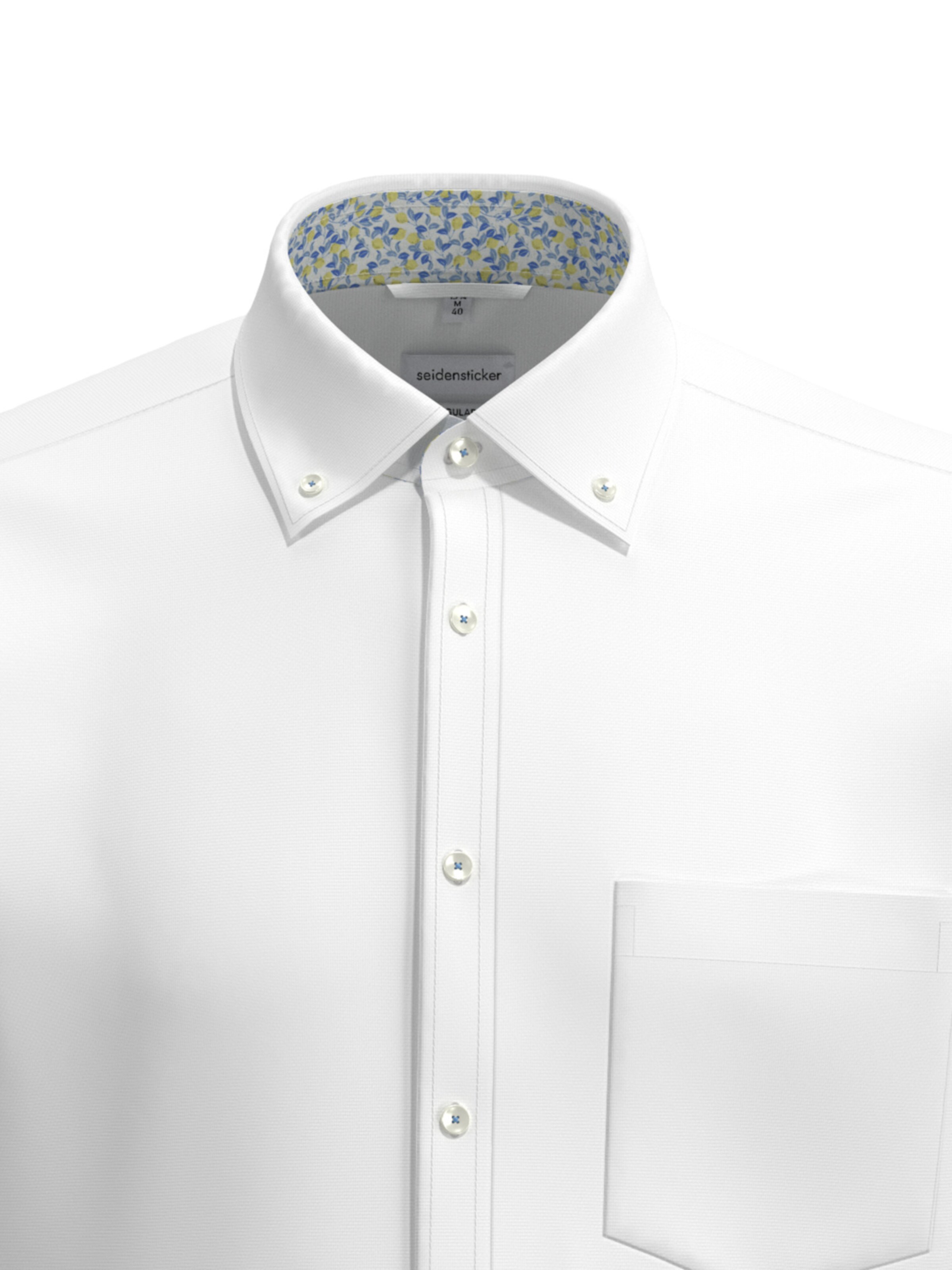 SEIDENSTICKER Regular fit Zakelijk overhemd 'Smart Essentials' in Wit