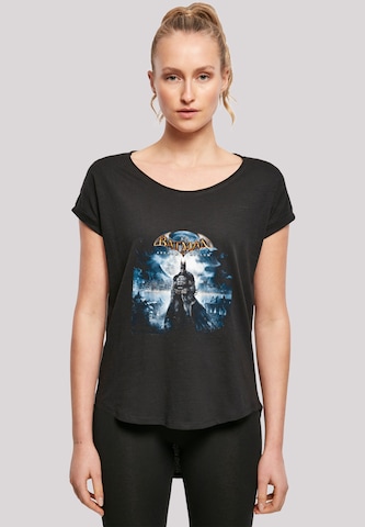 F4NT4STIC Shirt 'DC Comics Batman Arkham Asylum Pale Moonlight' in Zwart: voorkant