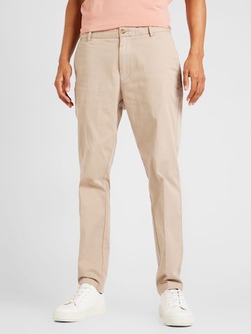 BOSS Black Regular Chino 'Kane-L' in Beige: voorkant