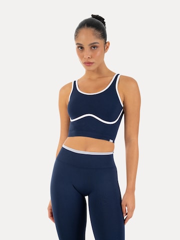 Smilodox Sporttop in Blauw: voorkant