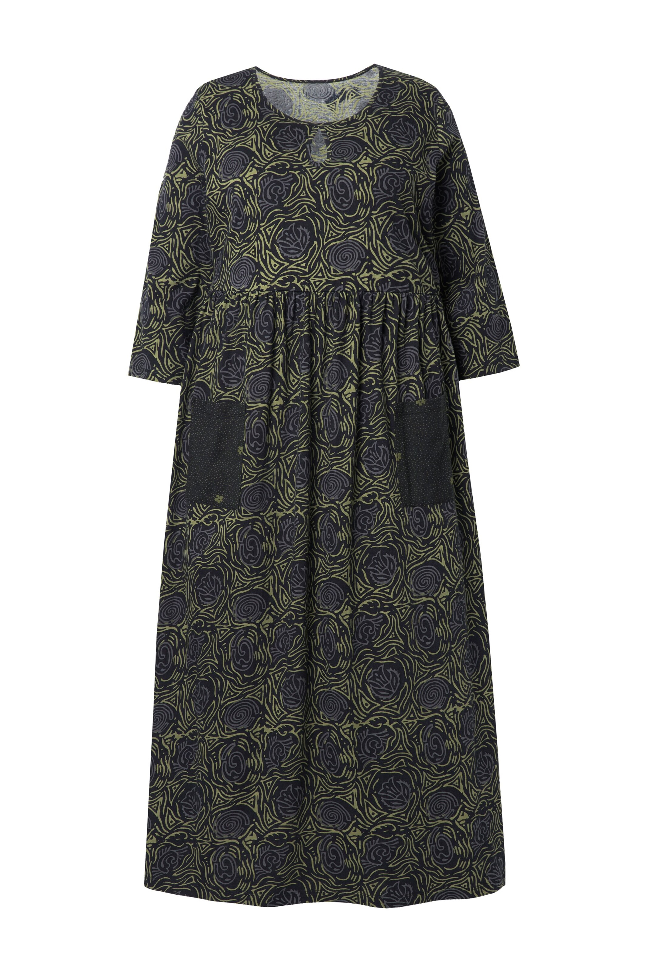 Ulla Popken Jurk in Groen: voorkant