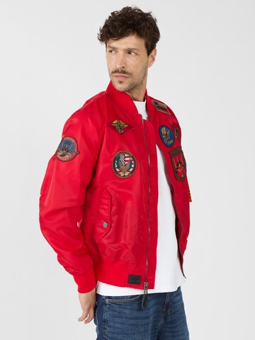 TOP GUN Jacke 'TG2024001' in Rot