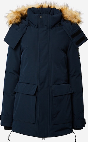 Superdry Winter Jacket 'Everest' in Blue: front