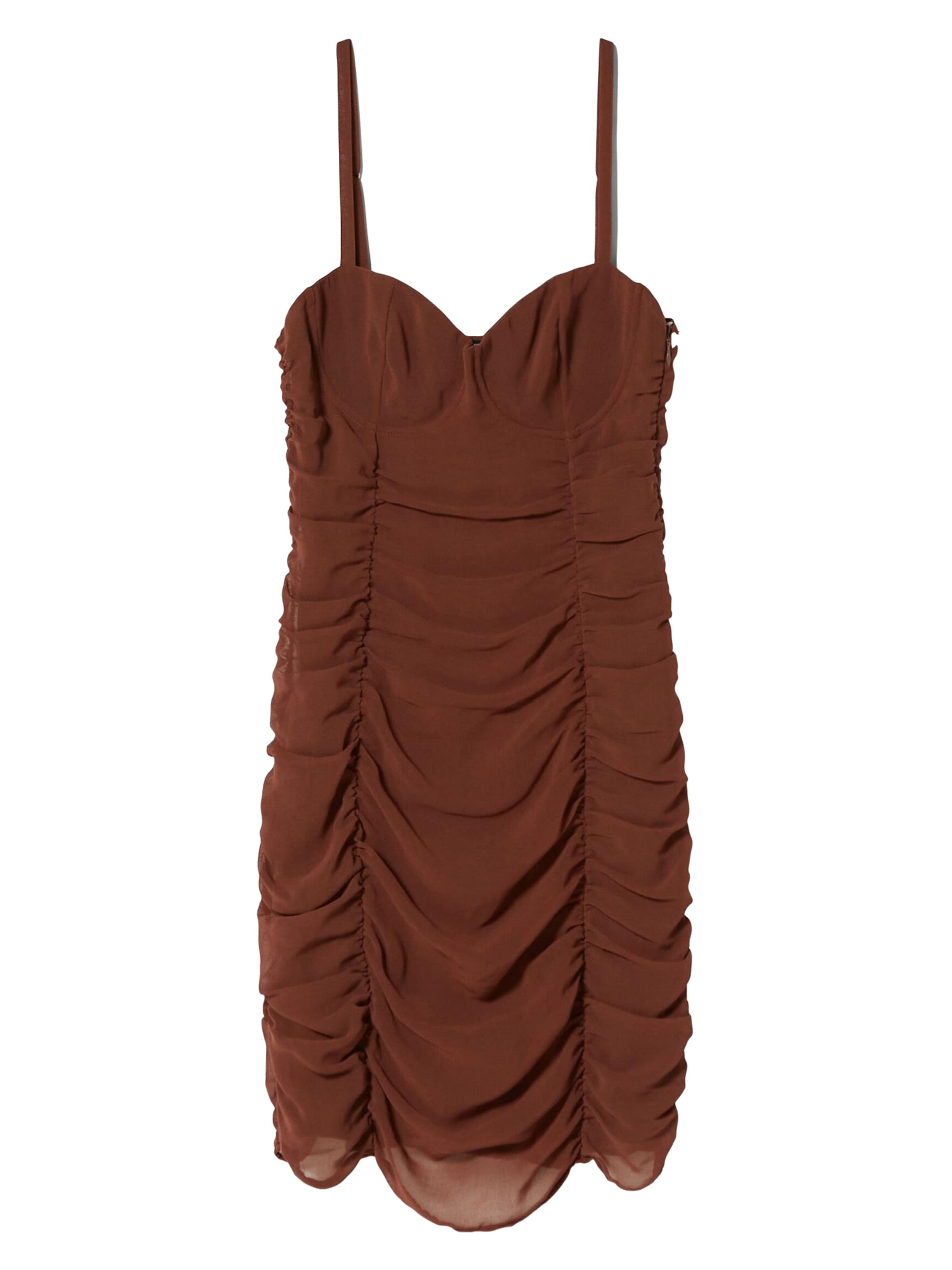 Abito di Bershka in marrone: frontale