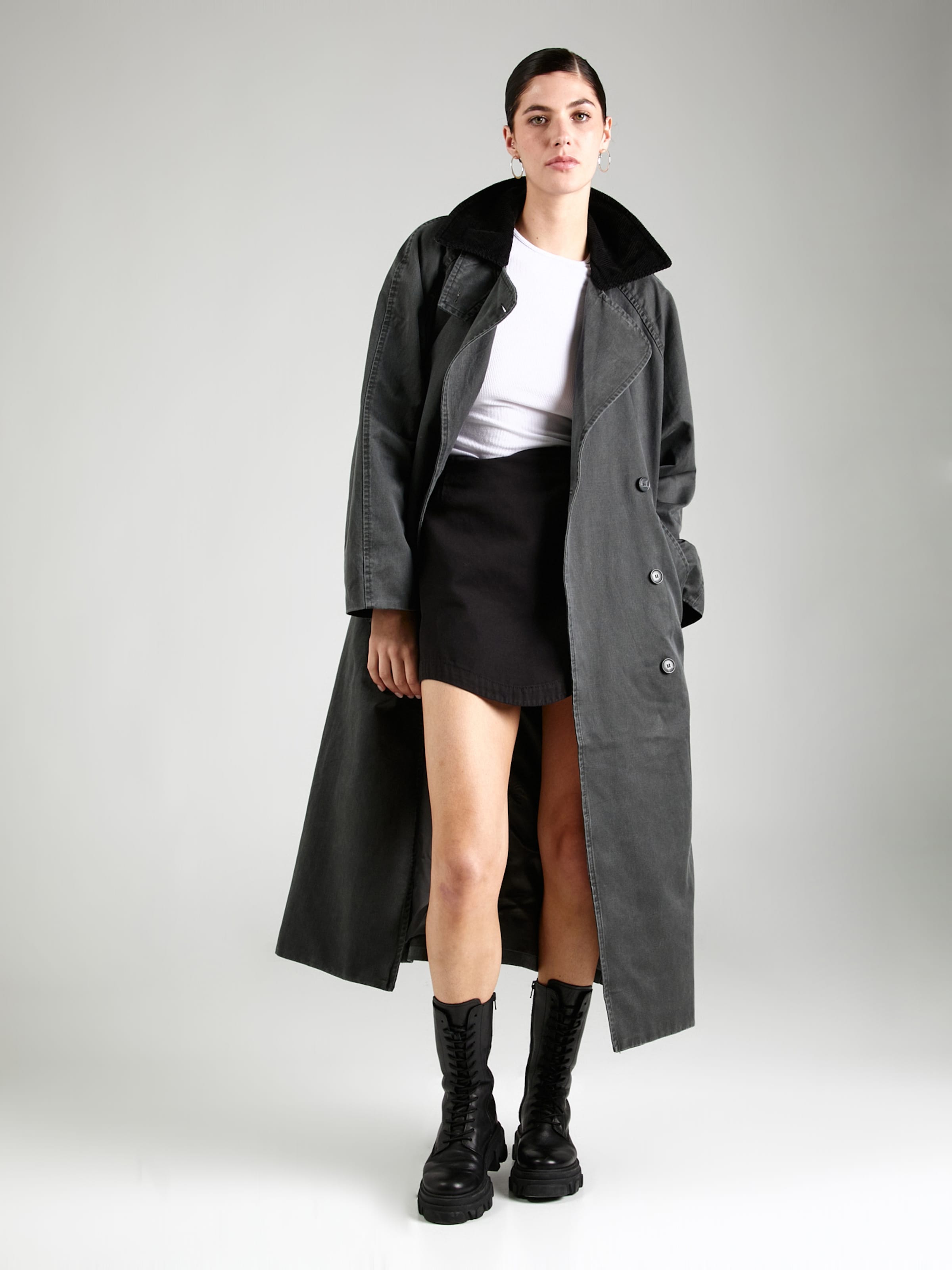 Manteau mi saison Jones WEEKDAY en Anthracite ABOUT YOU