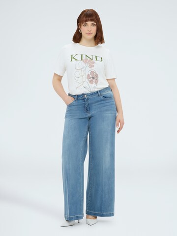 T-shirt Fiorella Rubino en blanc