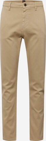 BOSS Chino kalhoty – béžová: přední strana