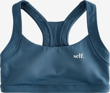 Soutien-gorge de sport self. en bleu : devant