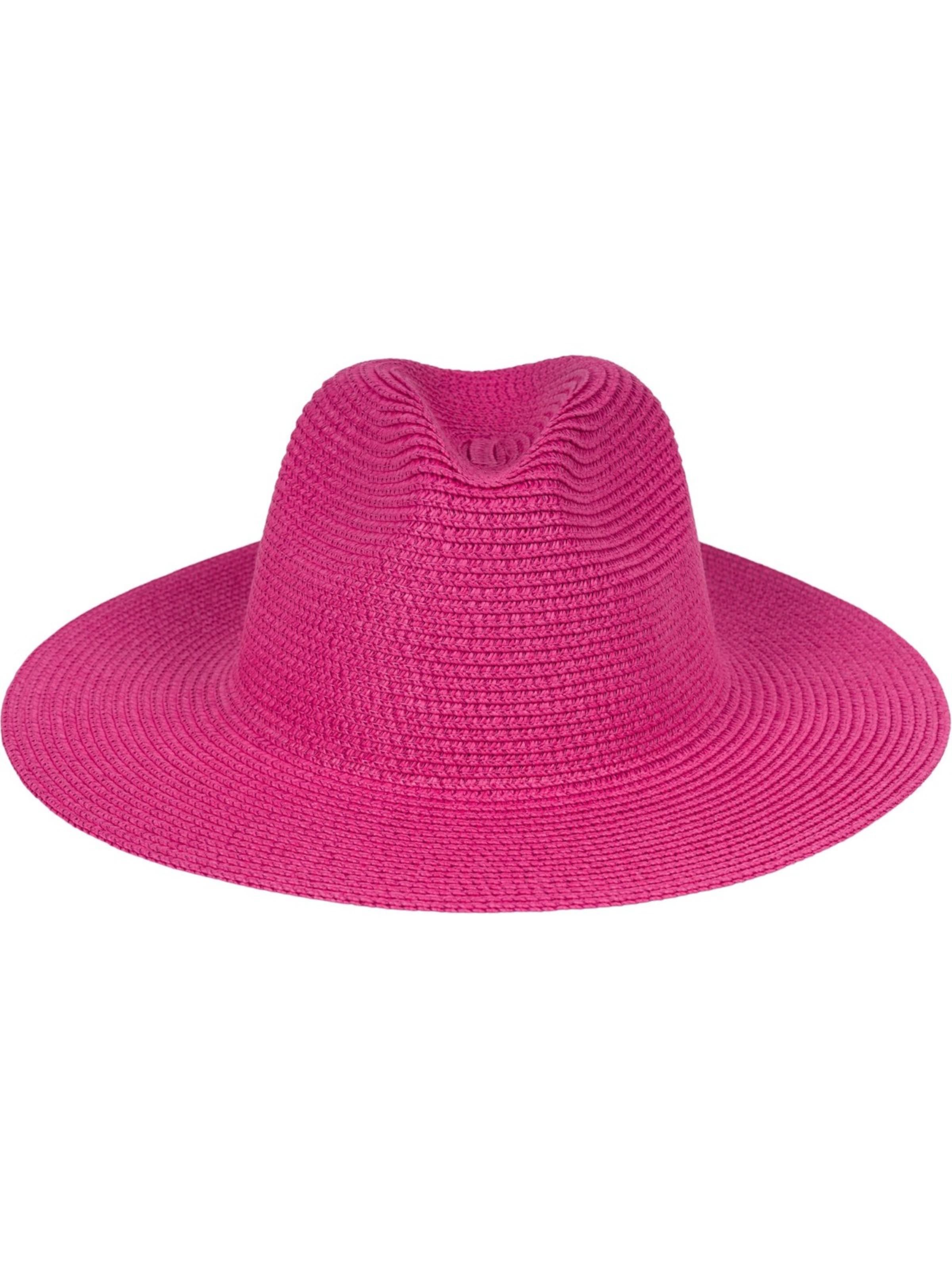 styleBREAKER Hut 'Panama Strohhut - Knautschhut'‌‌‌‌ in Pink