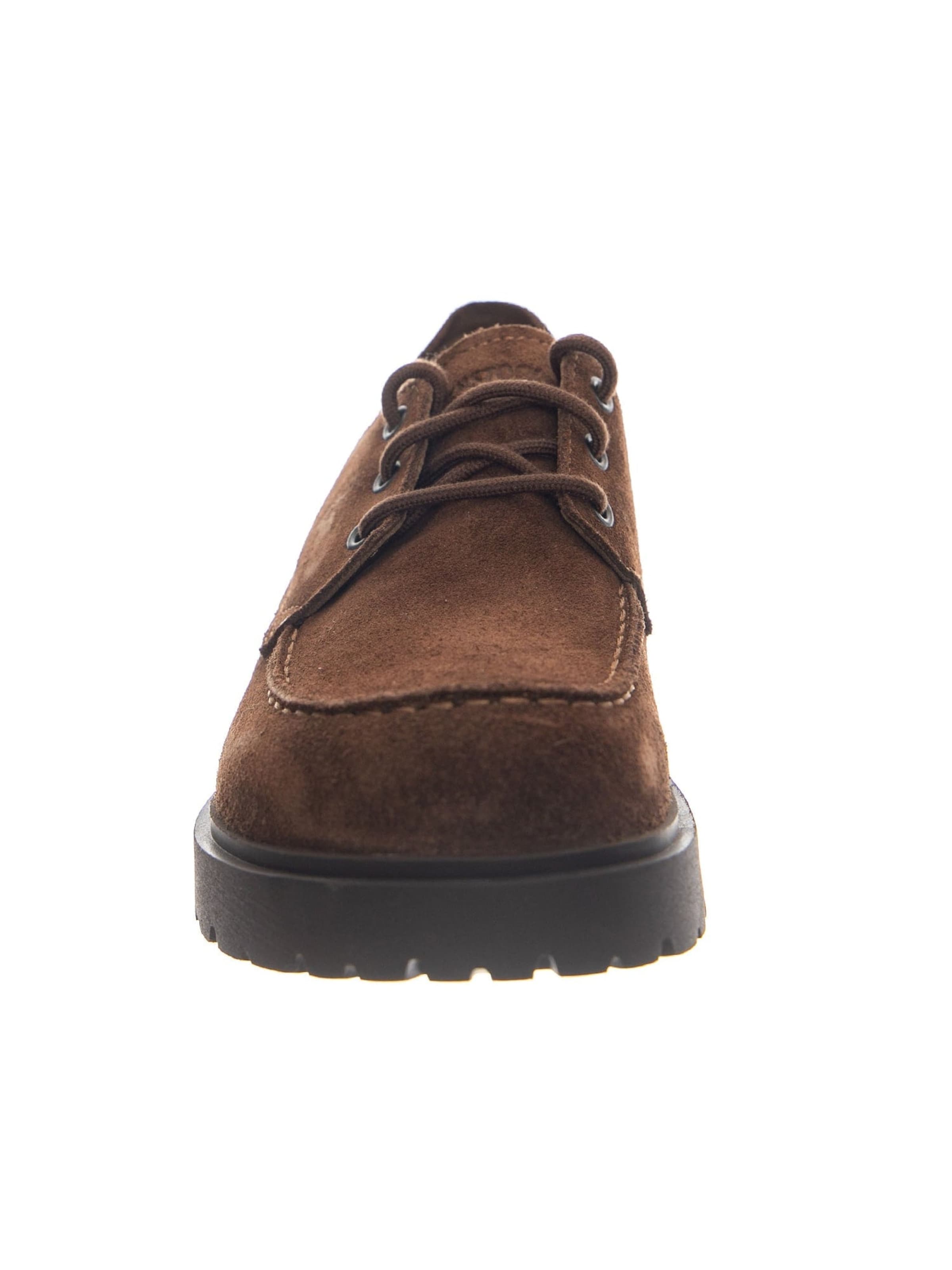 BIRKENSTOCK Snøresko 'Highwood Moc Lace Low N Suede Leather Carafe' i brun