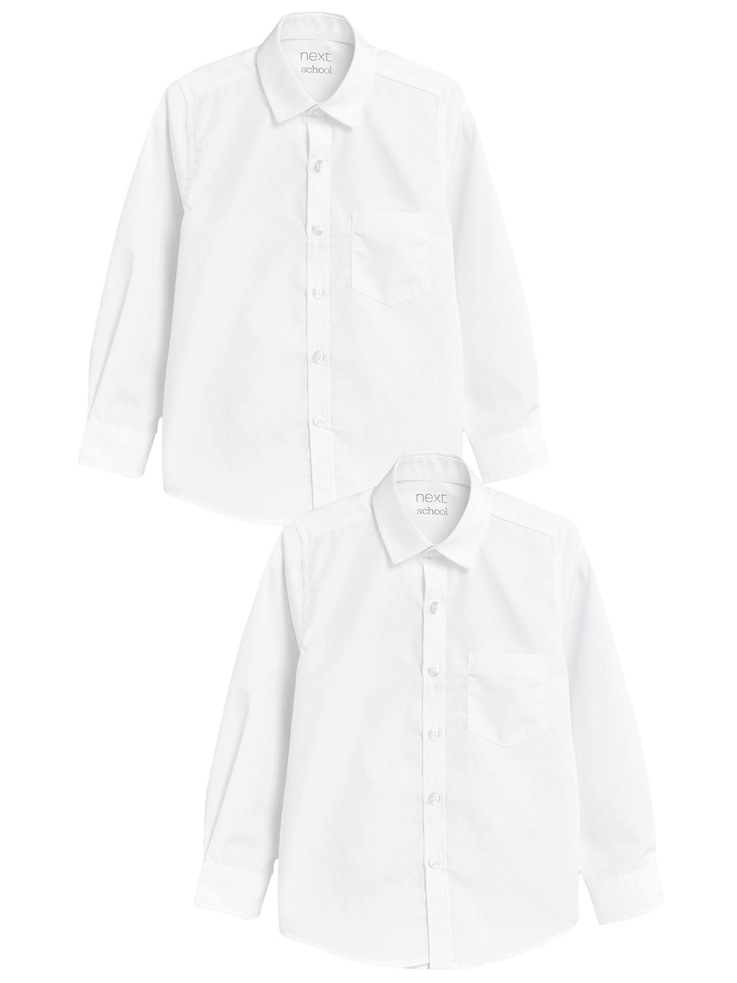 Next Средняя посадка Рубашка в Белый: спереди